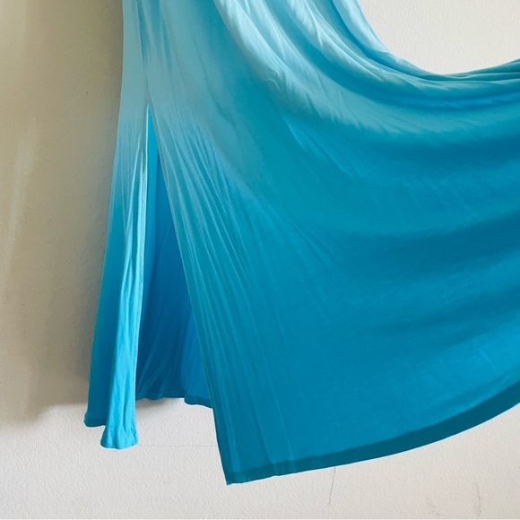 Soho New York Company Blue Sleeveless V-Neck Sundress maxi Large casual summer - Picture 9 of 10